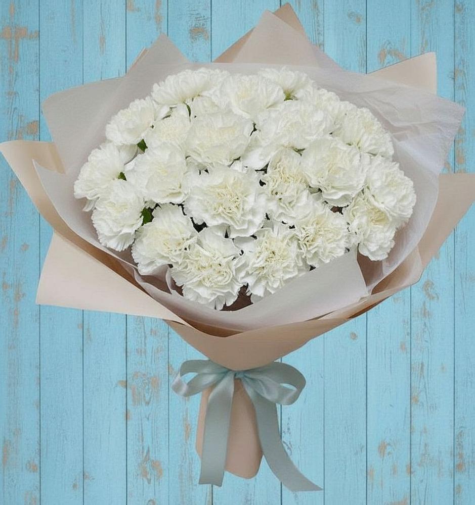 Букет цветов из: Гвоздики в Троицкое