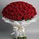 Букет 101 Красная роза Блэк Мэджик в Троицкое