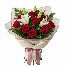 Букет цветов из:  Лилии и Розы #REPLACE_PRED# Троицкое