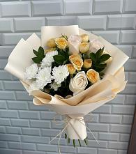 Букет цветов из:  Розы и Хризантемы в Троицкое