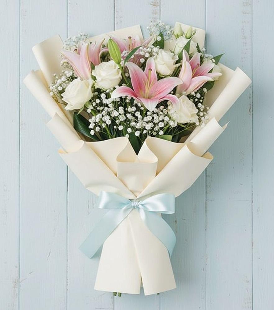 Букет цветов из: Лилии в Троицкое