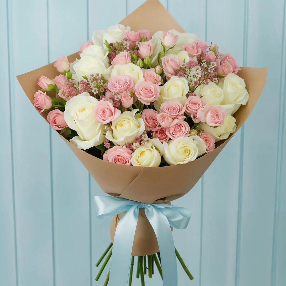 Букет цветов из: Розы в Троицкое