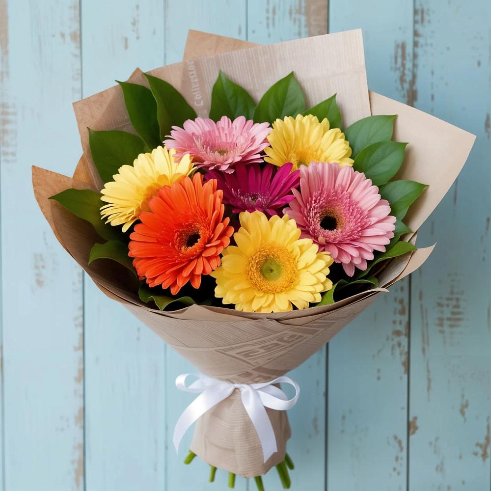 Букет цветов из: Герберы в Троицкое