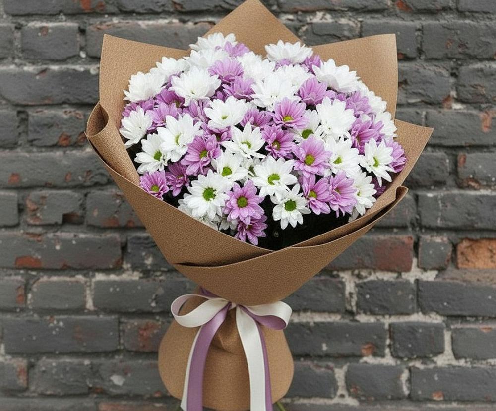 Букет цветов из: Хризантемы в Троицкое