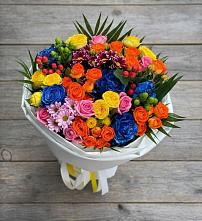 Букет цветов из:  Розы и Хризантемы в Троицкое