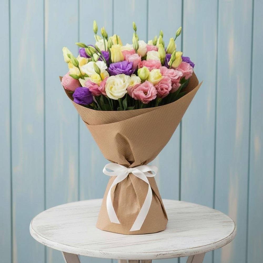 Букет цветов из: Лизиантусы в Троицкое