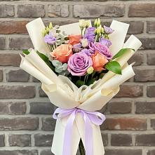 Букет цветов из:  Лизиантусы и Розы #REPLACE_PRED# Троицкое