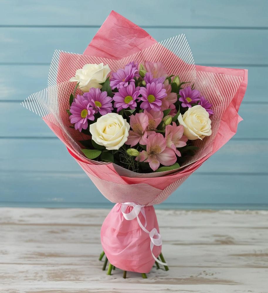 Букет цветов из: Герберы в Троицкое