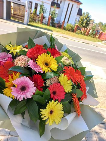 Букет цветов из: Герберы в Троицкое