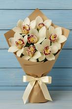 Букет цветов из:  Орхидеи и Розы в Троицкое